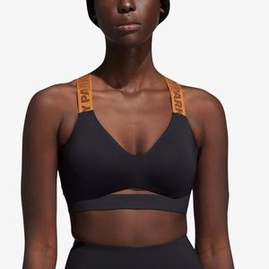 adidas x IVY PARK Plus Size Cut Out Bra (Black/Mesa)
